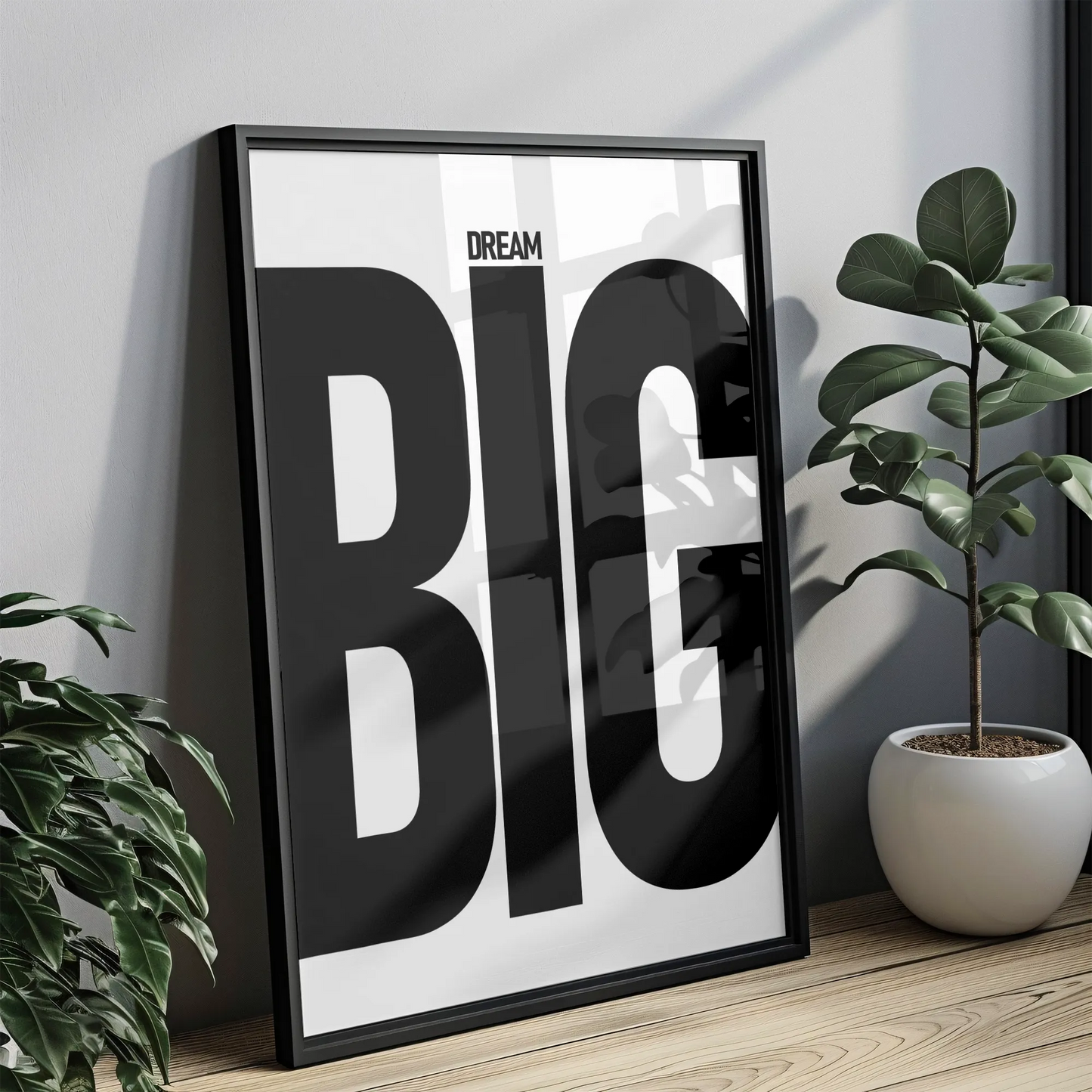 Dream BIG - Tablou Motivational în Ramă