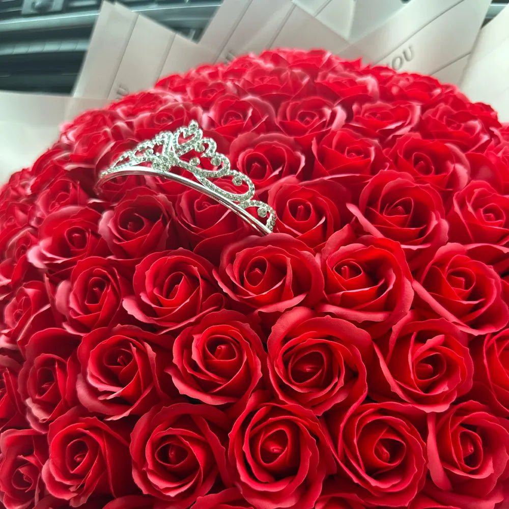 Buchet 101 Trandafiri de Săpun - Roșu - BawBaw - Cadouri WOW