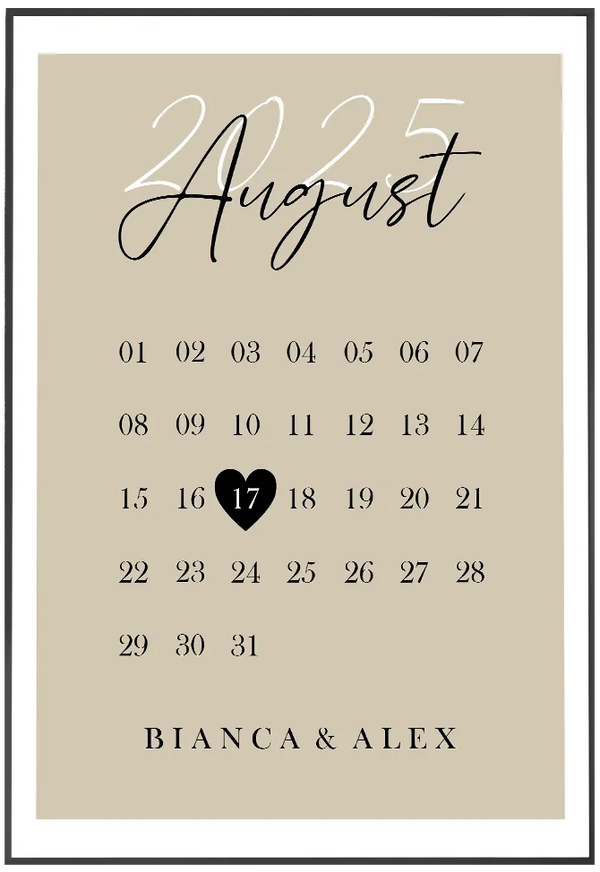 Tablou Personalizat - Save The Date