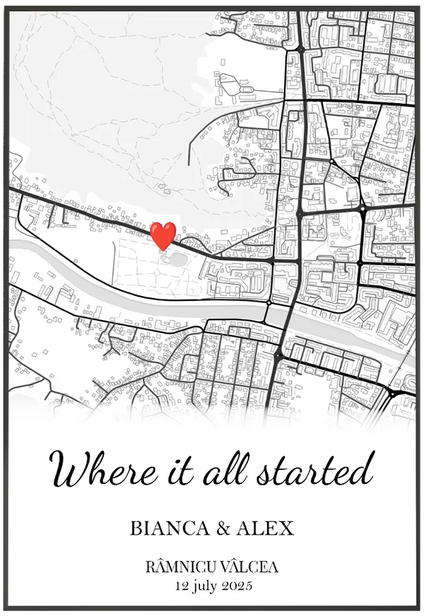 Tablou Personalizat - Love Map