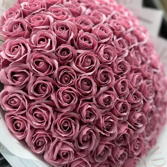 Buchet 101 Trandafiri - Dusty Rose