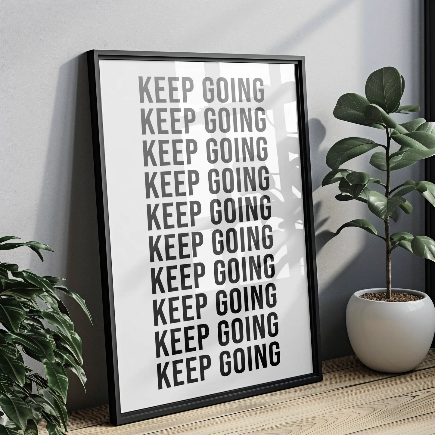 Keep Going - Tablou Motivational în Ramă