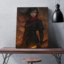 Tablou Canvas - Firesword Girl