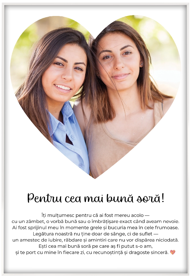 Tablou Personalizat - Best Sister