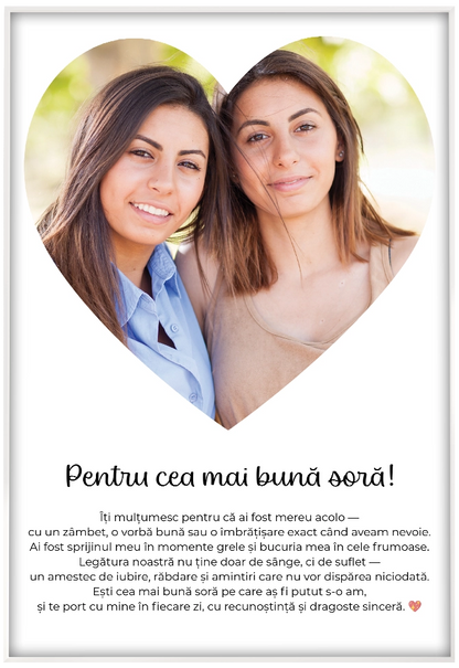 Tablou Personalizat - Best Sister