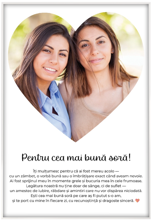 Tablou Personalizat - Best Sister