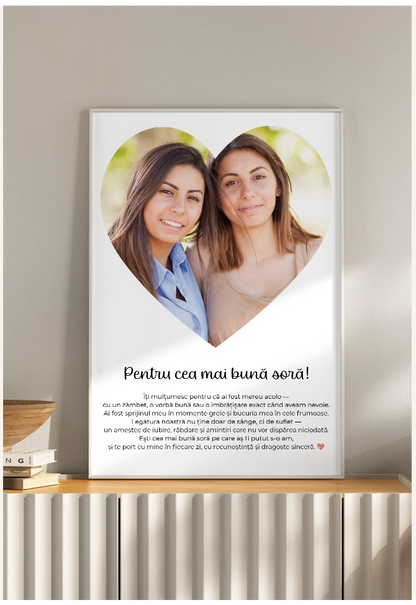 Tablou Personalizat - Best Sister