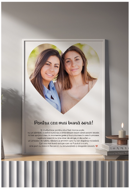 Tablou Personalizat - Best Sister