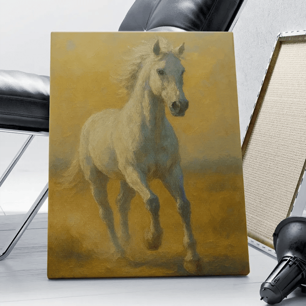 Tablou Canvas - Calul Alb - BawBaw - Cadouri WOW