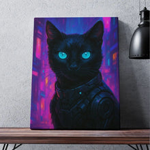 Tablou Canvas - Cyber Cat - BawBaw - Cadouri WOW
