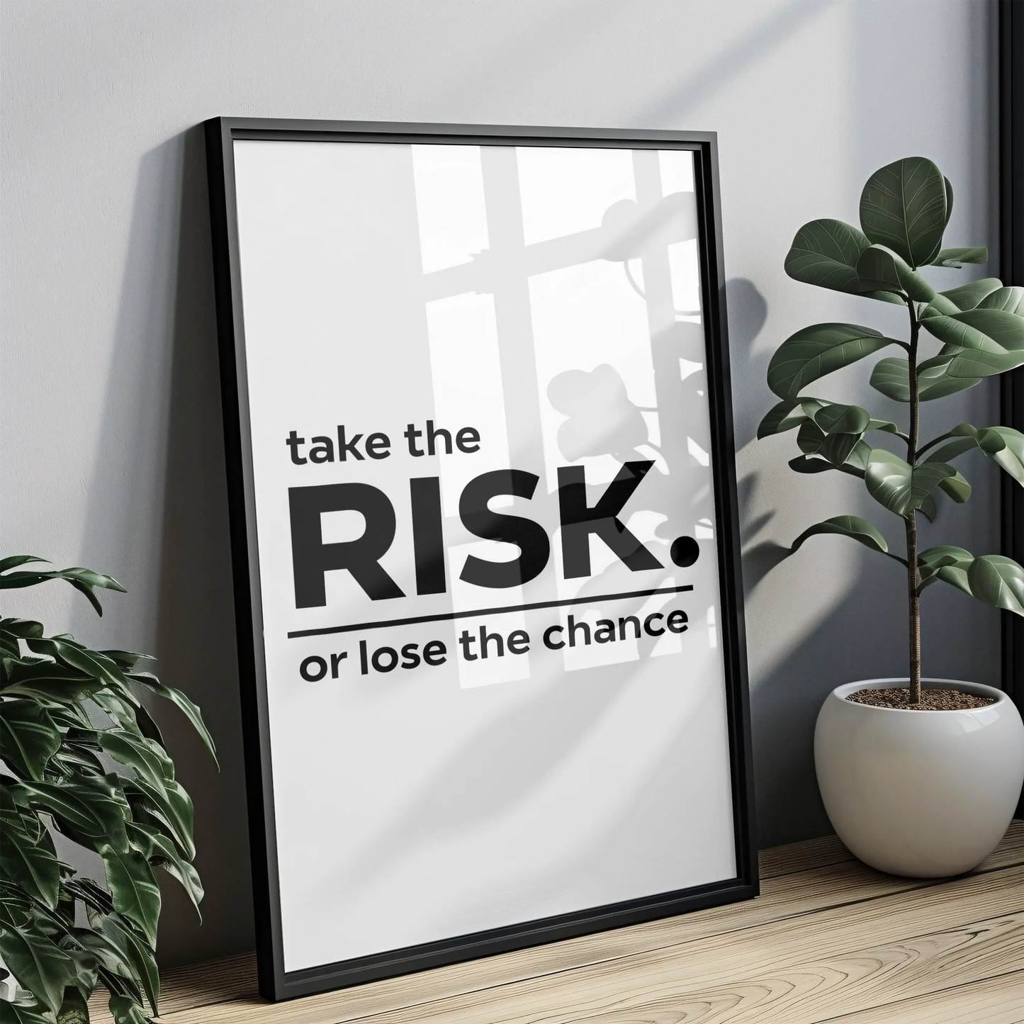 Take the Risk - Tablou Motivational în Ramă