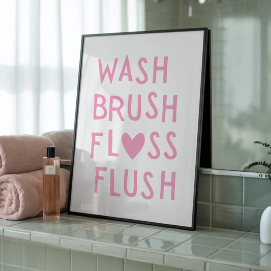 Wash, Brush - Tablou pentru Baie în Ramă